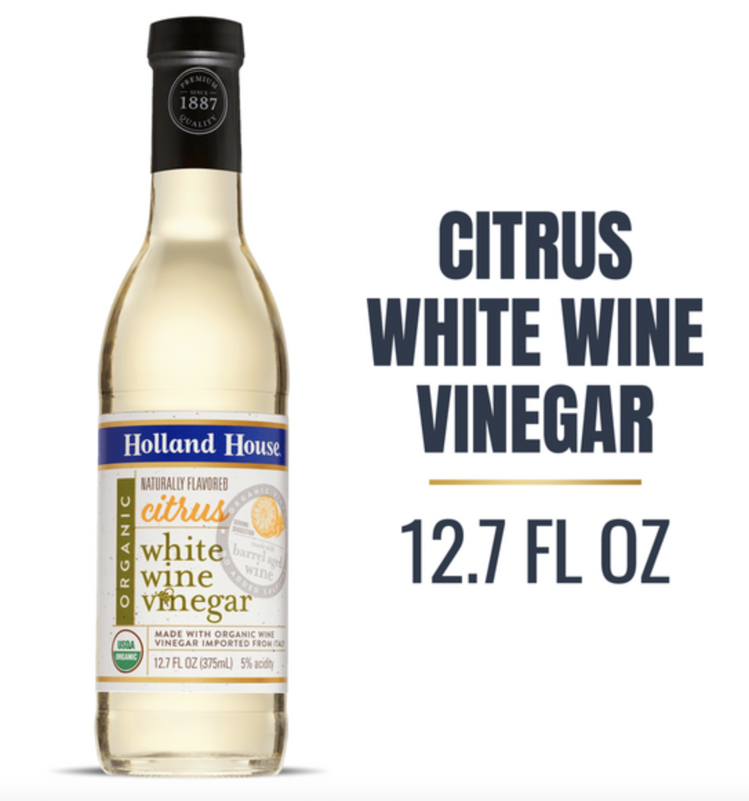 Organic White Wine Vinegar - Holland House